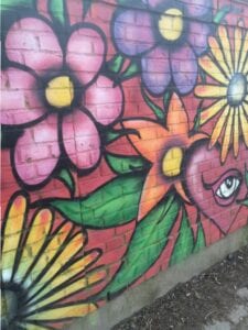 gaamigglad-Kolding-gåtur-Slotssøen-grafitti-blomster-tirsdagstur